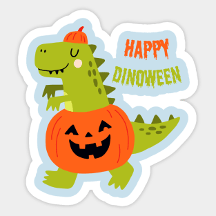 happpy halloween cute dinosaur Sticker